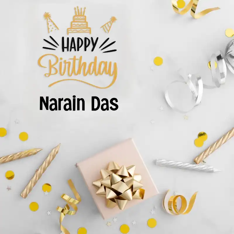 Happy Birthday Narain Das Golden Assortment Card